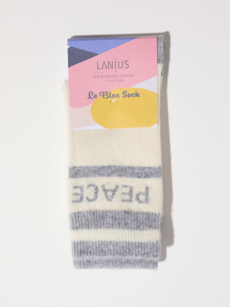 Lanius Warm Knitted Socks Peace - Off White