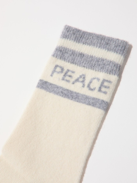 Lanius Warm Knitted Socks Peace - Grey Melange - 1