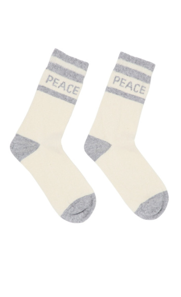 Lanius Warm Knitted Socks Peace - Grey Melange - 2