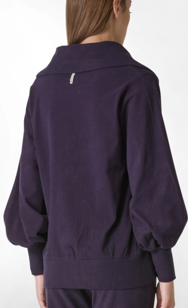 Polar Fleece Zip Jacket - Deepest Purple - 5