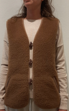 Unisex Merino - Camel Wool Vest