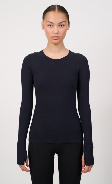 LUNE MAIA Micromodal Soft Rib Longsleeve - Black
