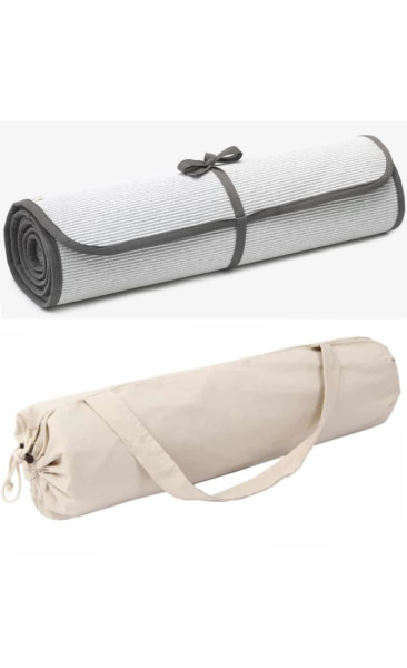 Merino Wol Yin Yoga Mat Light Grey 75x2mtr INCL. Mat Tas