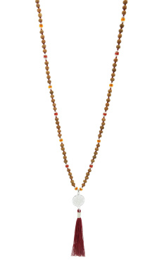 Yantra Mala Carnelian Amber