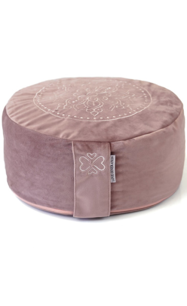 Velours Meditation Cushion Mandala Classic Pink