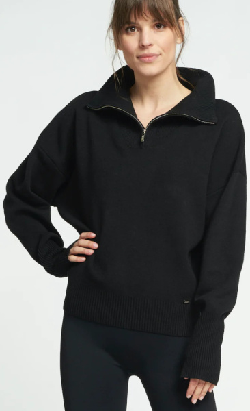 LUNE Olly Zip Sweater - Cream White - 2