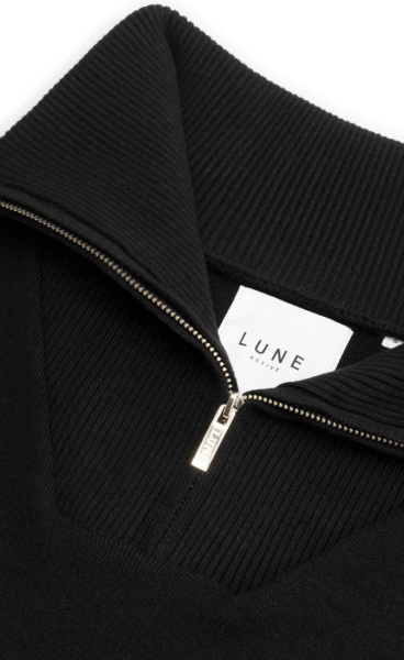 LUNE Olly Zip Sweater - Cream White - 4