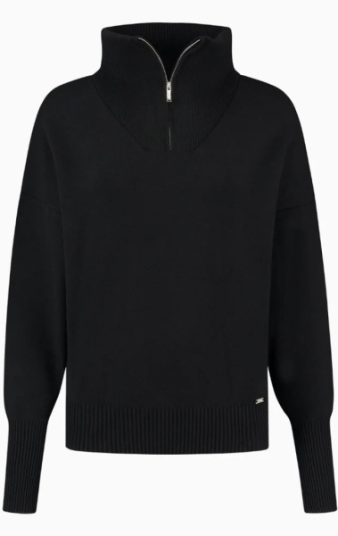 LUNE Olly Zip Sweater - Cream White - 5