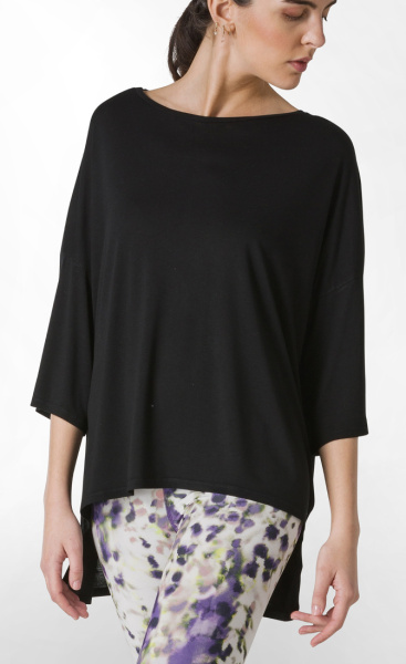 Flow Oversized Tee - Black