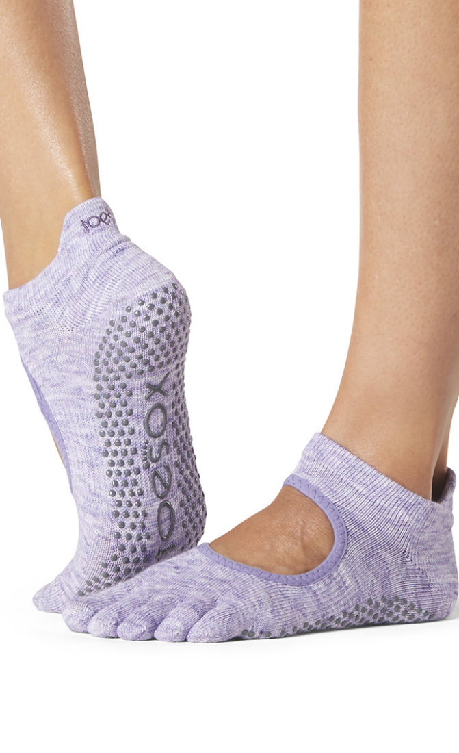 Toesox Bellarina Full Toe - Heather Purple - Accessoires - Yoga