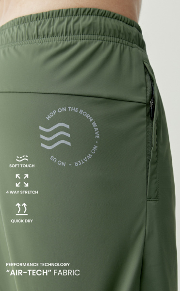 Born Orinoco Short - Swamp Green - 1