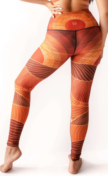 Light of the Day Recycled Printed Yoga Leggings - 2