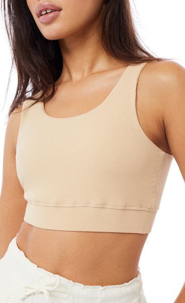 Mandala Ribbed Bra - Raw