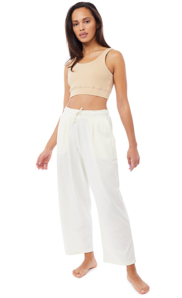 Mandala Ribbed Bra - White - 3