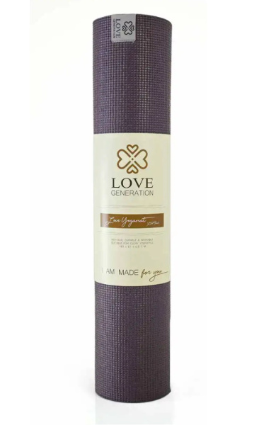 Love Generation Basic Yoga Mat 6mm Purple - 3
