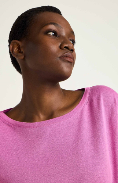 Lanius Boatneck Pullover - Red - 2