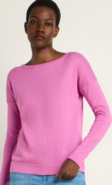 Lanius Boatneck Pullover - Red - 3