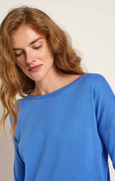 Lanius Cotton Knit Boatneck Pullover