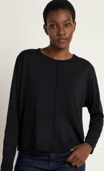 Lanius Merino Loose Fit Shirt - Black