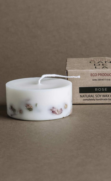 Munio Soy Wax Mini Candle Rose - 2