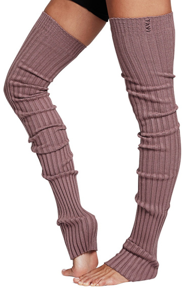Tavi Long Ribbed Leg Warmer - Rose