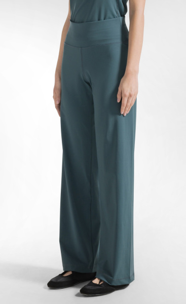 Sporty Straight Pants - Teal Blue