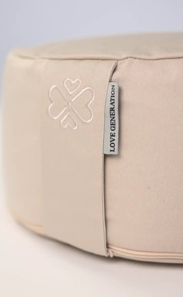 Love Generation Meditation Cushion Sand - 1