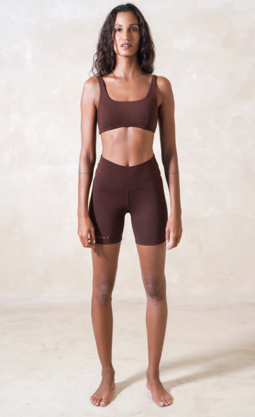 StudioK Embla Bamboo Biker Shorts - Chestnut