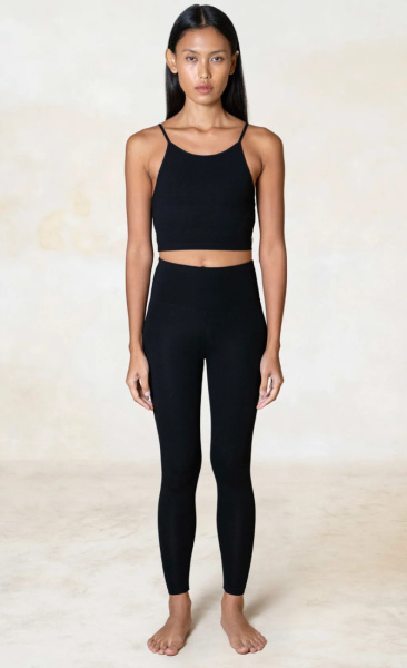 StudioK Eira High Waist Leggings Extra Long - Pitch Black - 2
