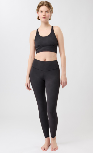 Mandala Mono Printed Leggings - Monochrome - 4