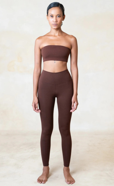 StudioK Eira High Waist Leggings Extra Long- Chestnut - 1