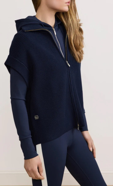 LUNE Sienna Shape Striped Leggings - Dark Blue - 2