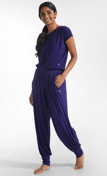 Harem Yoga Pants - Deepest Purple - 3