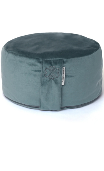 Velours Meditation Cushion Stone Blue - 1