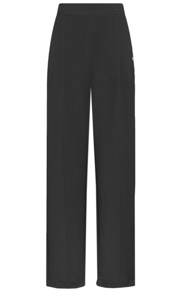 Smooth Pintuck Pants - Black - 4