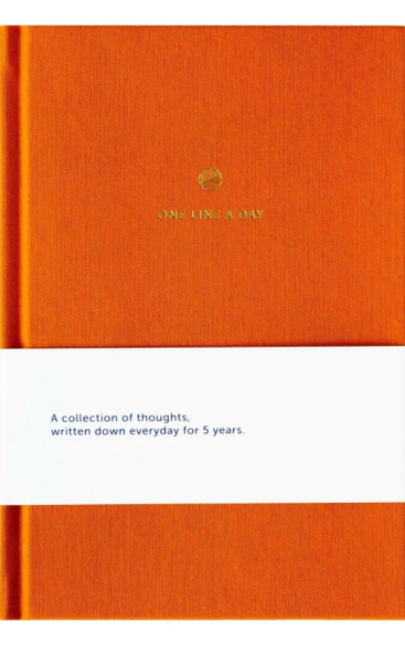One Line A Day Linen Orange