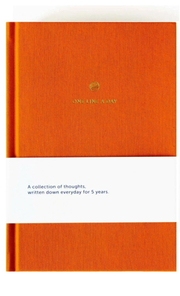 One Line A Day Linen Orange - 1