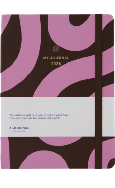 A-Journal My Journal 2026 Planner Flow Bordeaux