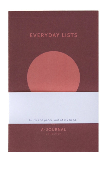 A-Journal Notepad Circle Coral