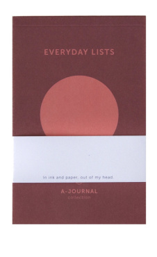 A-Journal Notepad Circle Coral