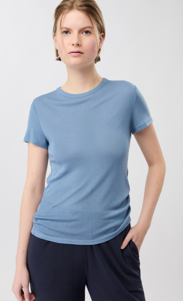 Mandala Wool Blend T-shirt - Wave