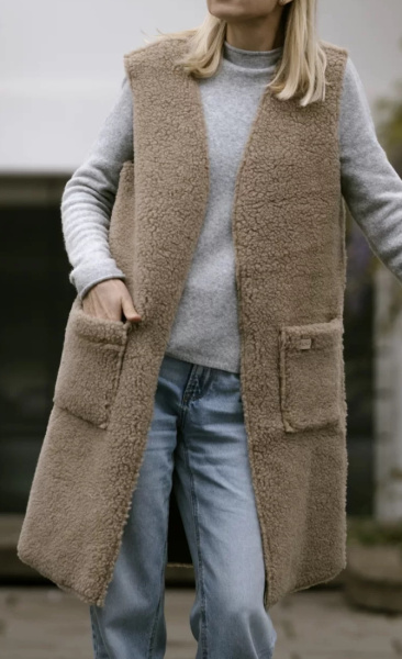 Sea Merino Long Vest - 2