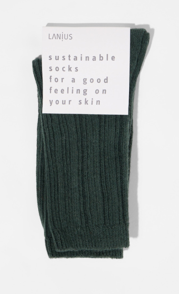 Lanius Warm Rib Knitted Socks - Forest