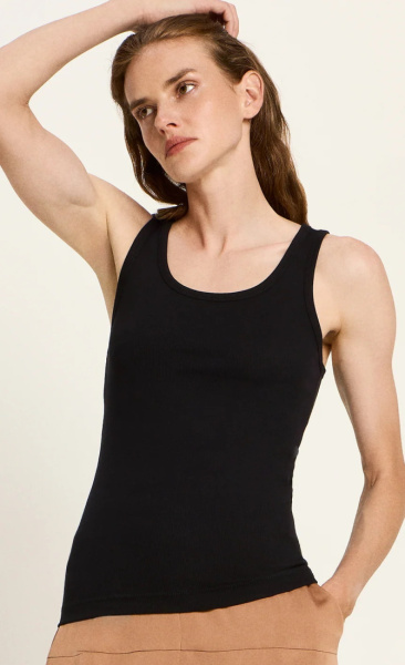 Lanius Rib Top - Black