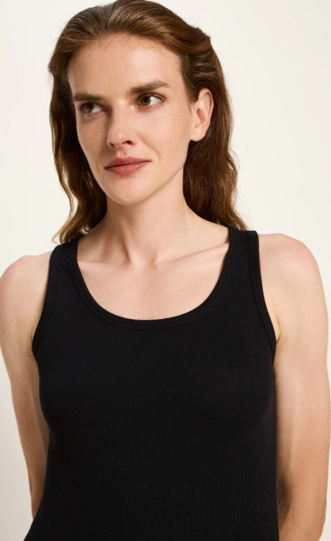 Lanius Rib Top - Dark Berry - Black - 2