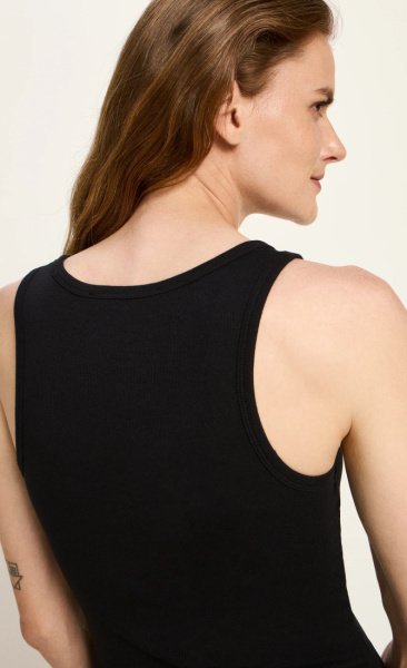 Lanius Rib Top - Dark Berry - Black - 3