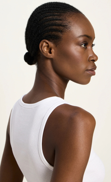 Lanius Rib Top - White