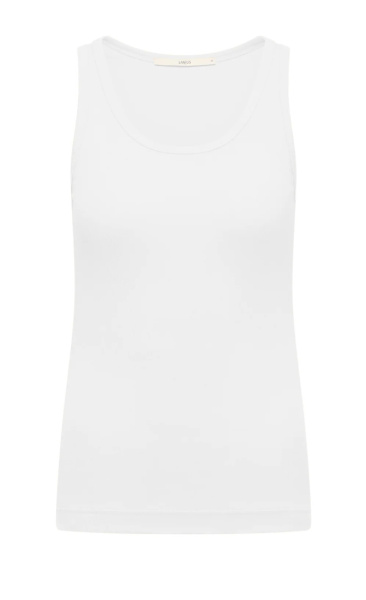 Lanius Rib Top - Dark Berry - White - 4