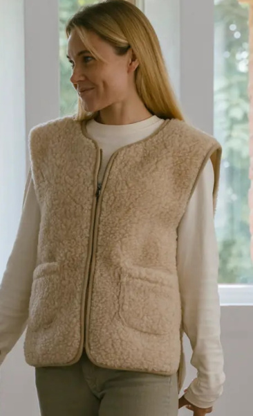 Merino Wol Vest Sea - 1