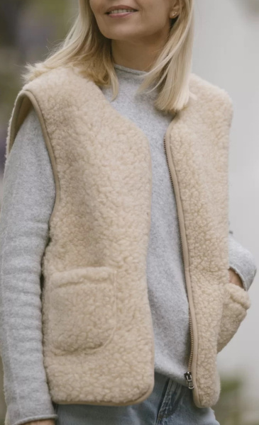 Merino Wol Vest Sea - 3